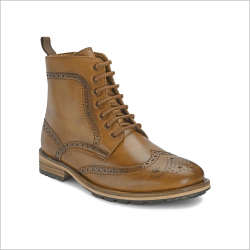 Leather Mens Party Wear Long Boots