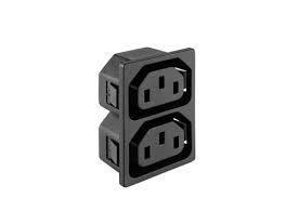 ELCOM EMO-12, Snap Mount Socket 2 Way 10A (Female)