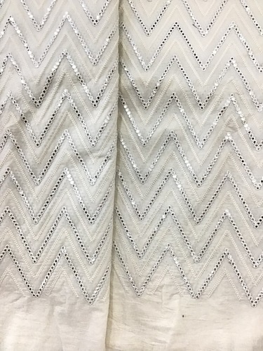 सूती कढ़ाई का कपड़ा