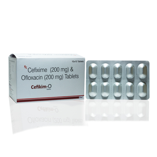 Tablets Cefixime 200 Mg + Ofloxacin 200 Mg