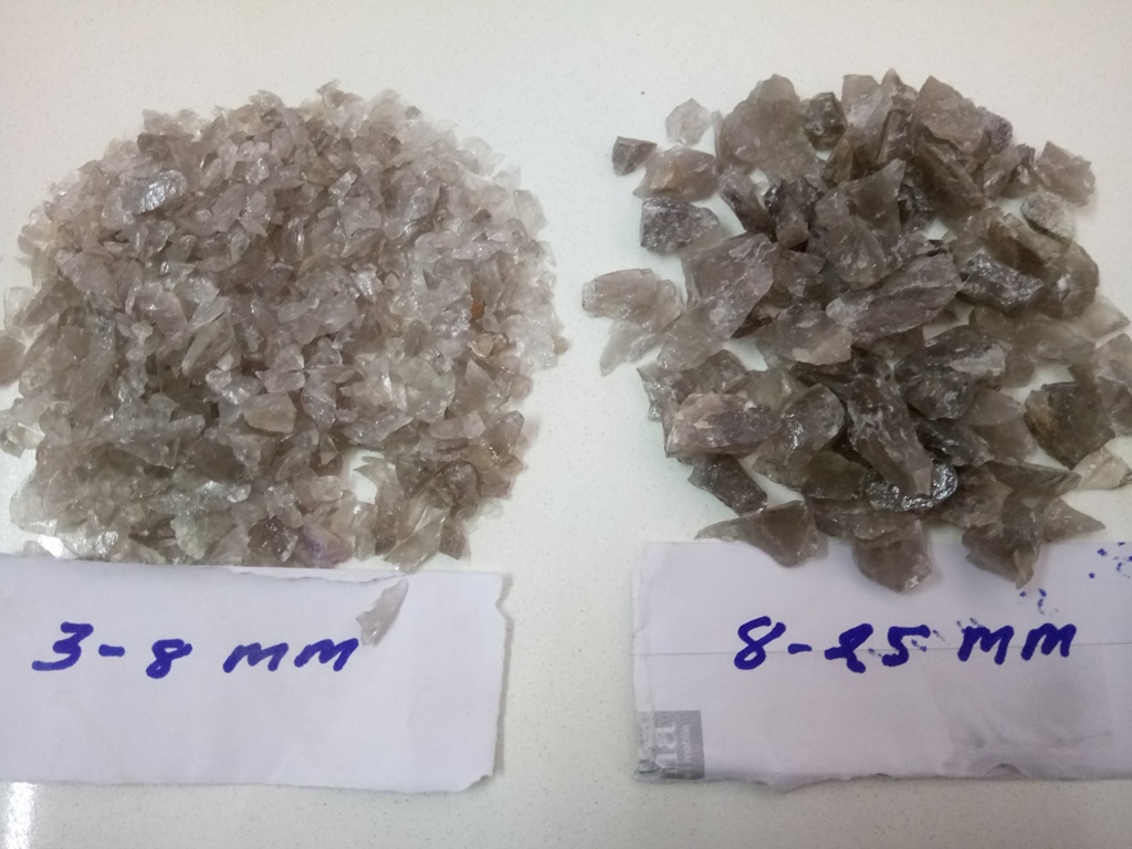 Natural Dark Grey Crystalline Smoky Quartz Lumps Rocks And Aggregate Solid Surface
