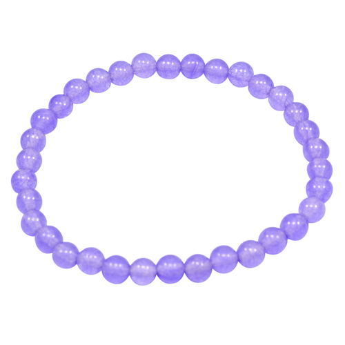 स्टोन लाइट पर्पल क्वार्ट्ज बीडेड ब्रेसलेट Pg-156702