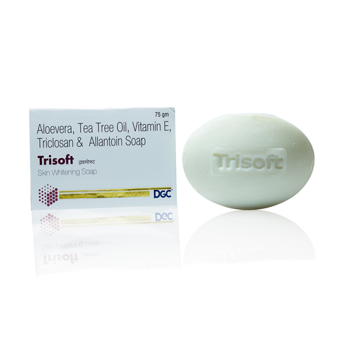 ट्राईक्लोसन 0.5% + एलोवेरा 1% +टी ट्री ऑयल 0.25% +विटामिन एसीटेट 0.25% + एलोंटोइन 0.25% साबुन
