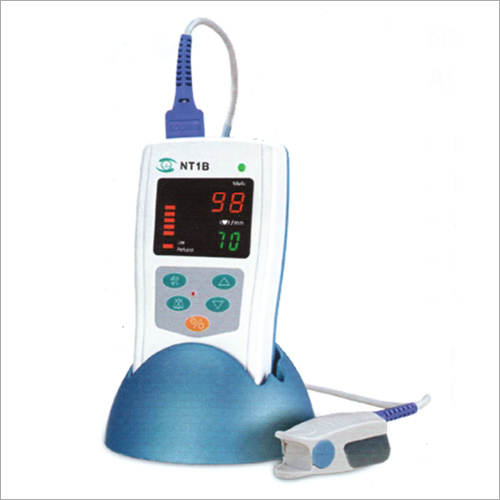 Handheld Pulse Oximeter - Plastic, Lightweight, Compact Design | Bright 7 Segment LCD Display, SPO2 35-99%, Pulse 30-250 BPM, Rechargeable Battery