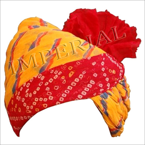 मल्टीकलर प्योर कॉटन लहरिया बंधेज साफा और पगड़ी
