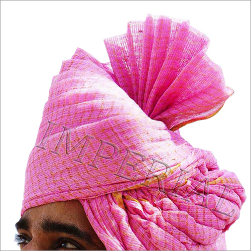 गुलाबी पारंपरिक बाराती राजस्थानी पगरी