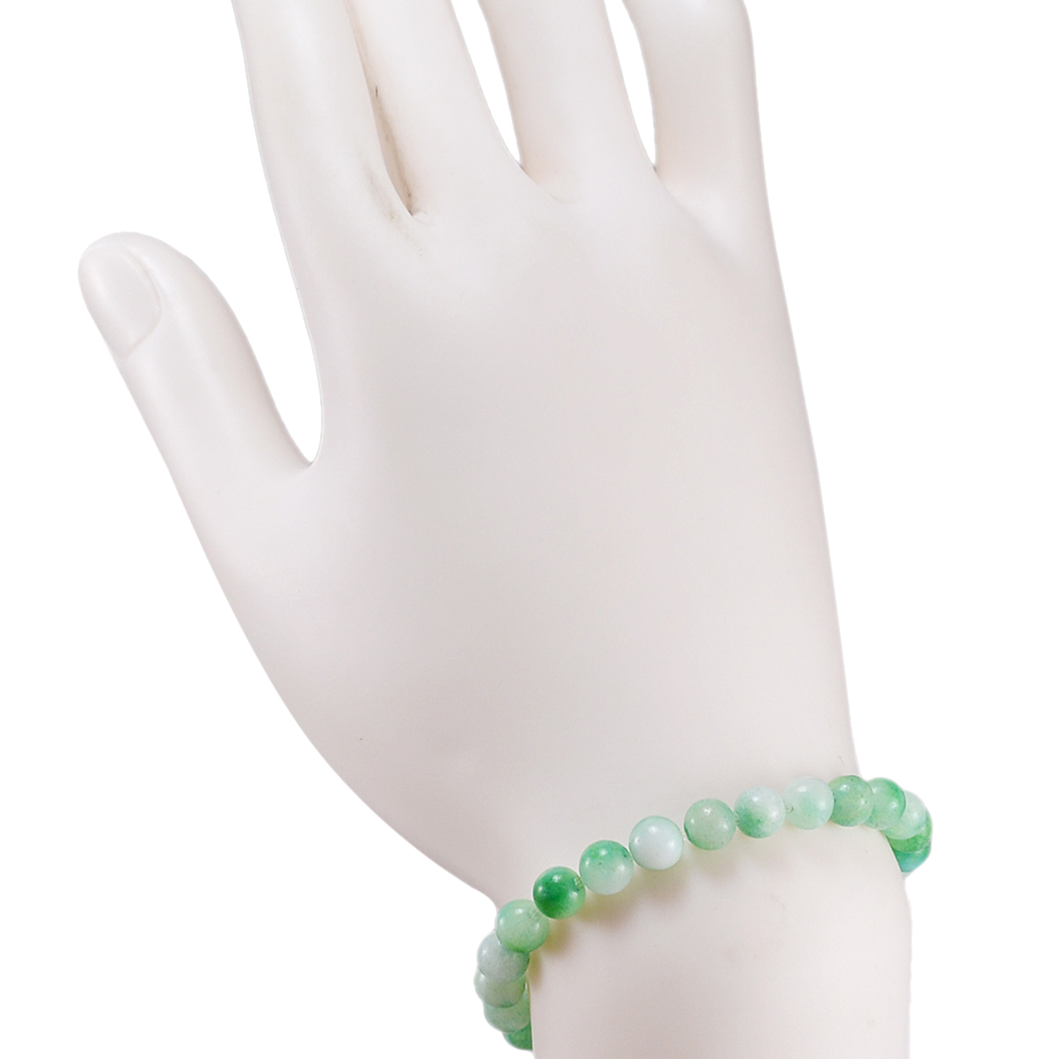Stone Green Quartz Beaded Bracelet Pg-156709