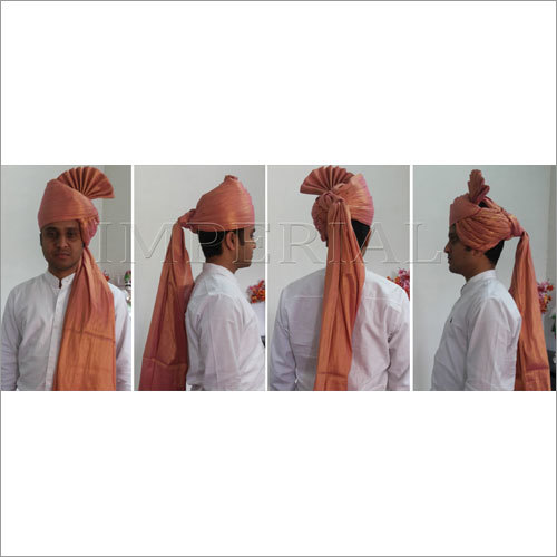 पीच सेल्फ डिज़ाइन ग्रूम टर्बन