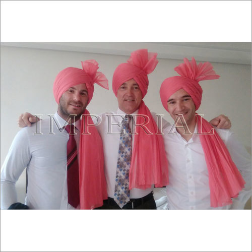 पीच पार्टी वियर साफा और पगड़ी