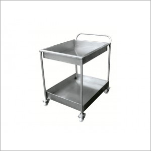 SS Kitchen Trolley - Stainless Steel, 3-Tier Design, Sleek Modern Finish, Smooth Rolling Casters