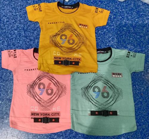 Kids T-Shirt - Cotton, Sizes 18-34, Multicolor | Stylish Design for Boys Aged 2 to 10 Years, Perfect for Play and Everyday Wear