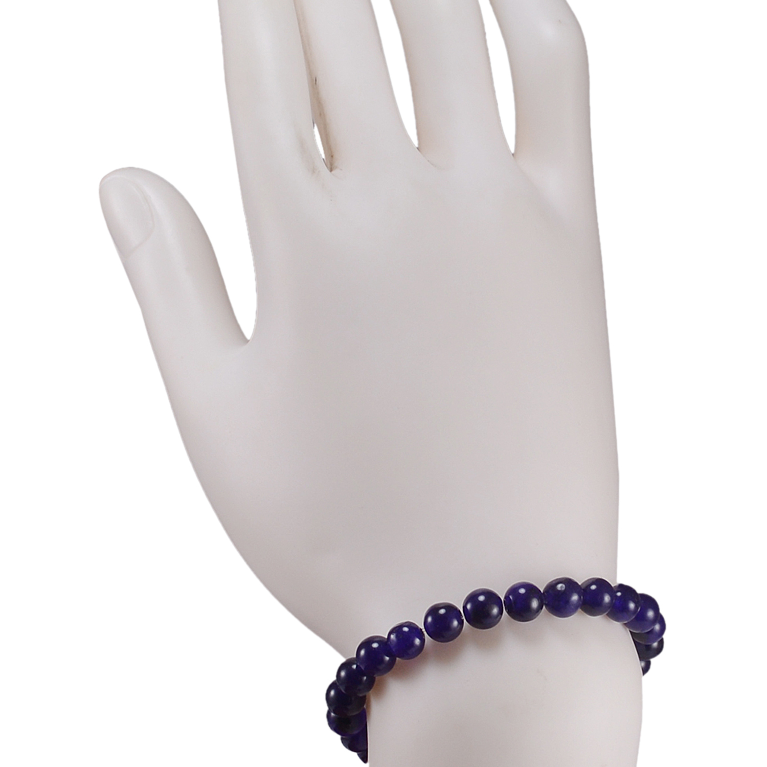 Stone Amethyst Quartz Beaded Bracelet Pg-156670