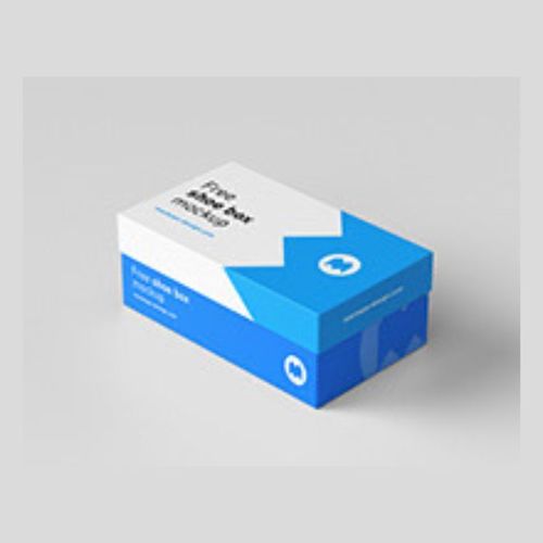 Shoe Boxes - Cardboard, 12 x 8 x 4 Inches, Blue | 100 Grams, Offset Printing, Glossy Lamination, Quantity of 1000