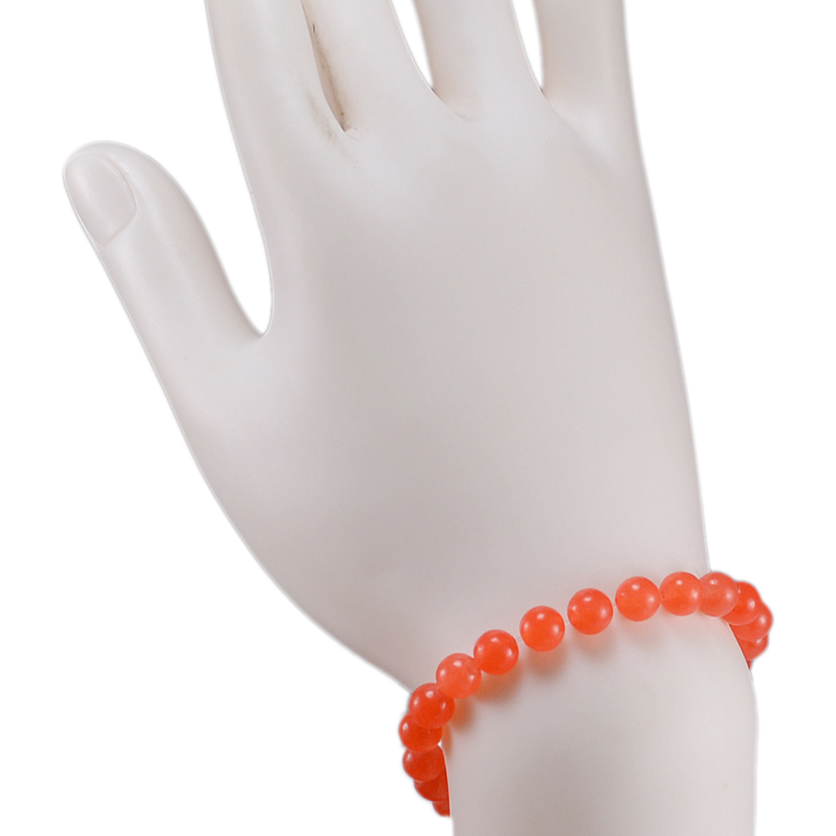 Stone Orange Quartz Beaded Bracelet Pg-156722