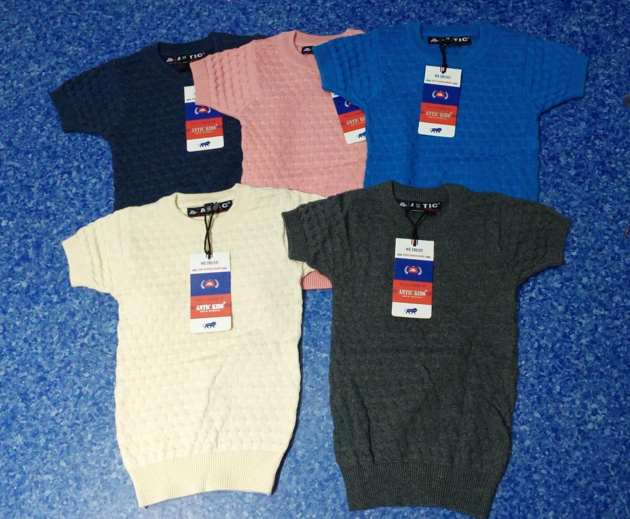 Kids Tshirt - Cotton, Sizes 18, 22, 26, 30, 34 | Multicolour Print, Suitable For Boys Aged 2 To 10 Years With Half Sleeves