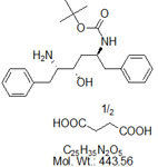 (2एस,3एस,5एस)-2-एमिनो-3-हाइड्रॉक्सी-5-(टर्ट-ब्यूटाइलॉक्सी कार्बोनिल) एमिनो-1,6-डाइफेनिल हेमी सक्सिनिक एसिड नमक।