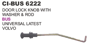 Door Lock Knob with Washer & Rod Bus