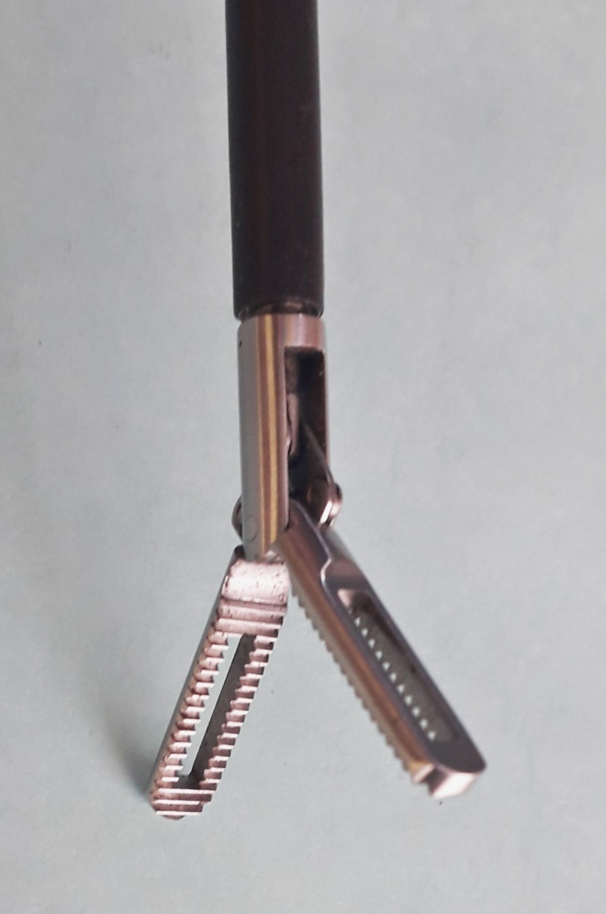 Bipolar 5mm Fenestrated Forceps - Stainless Steel, Plastic Handle | Ideal For Hospital Use, Enhanced Precision And Grip