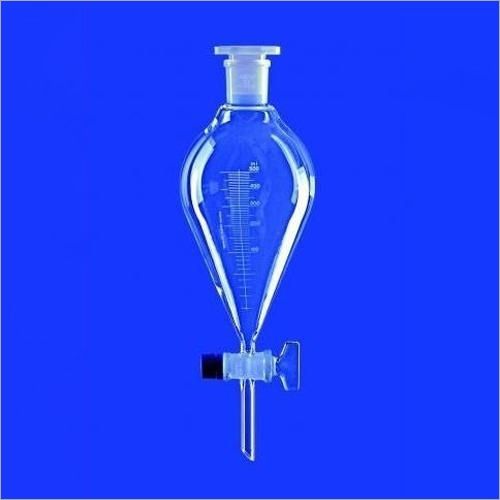 Laboratory Separating Funnel - 500ml Borosilicate Glass, Transparent | Industrial Grade Separatory Funnel