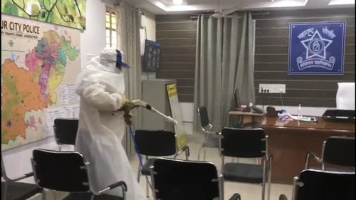 Electrostatic Disinfectant Spraying Machine - 360 Coverage, 10 Micron Droplet Size, Improved Efficiency and Effectiveness