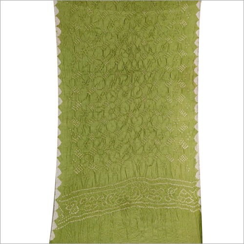 Indian Tasar Silk Pure Bandhej Stoll Dupatta