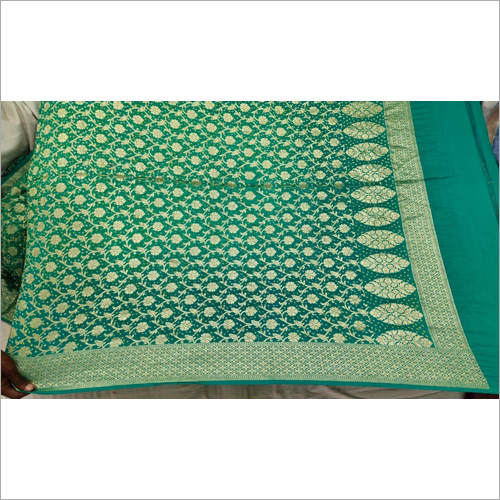 Moonga Spun Silk Pure Handloom Bandhej Dupatta Decoration Material: Paint