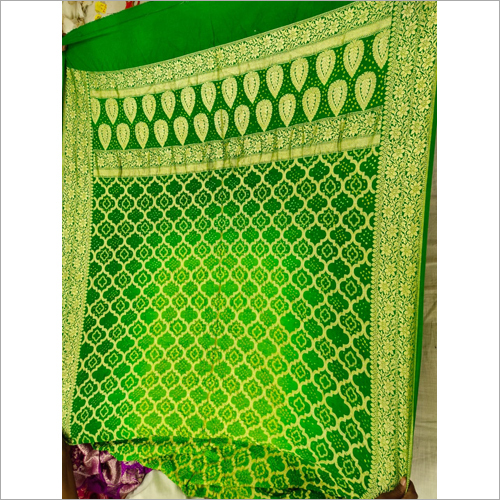 Moonga Spun Silk Pure Handloom Bandhej Dupatta Decoration Material: Paint