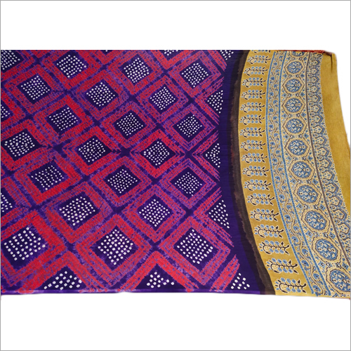 Modal Silk Pure Ajrak Print Bandhej Dupatta Decoration Material: Cloths