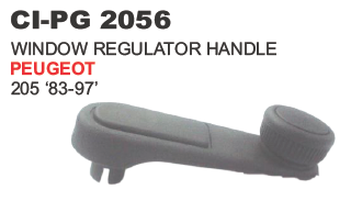 Window Regulator Handle Peugeot - Durable Plastic, 4 Wheeler Compatibility | Warranty Included, Reliable Performance, Easy Installation