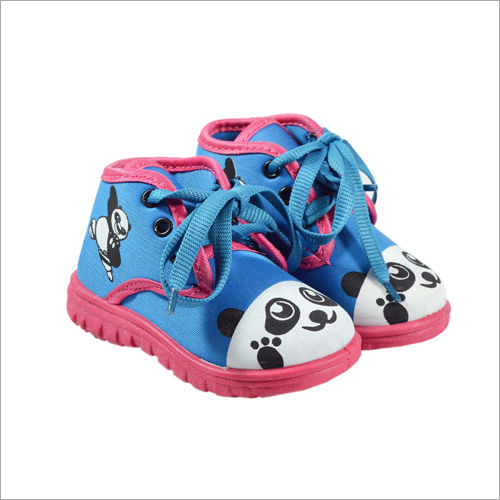 Pink-blue Kids Sky-pink Panda Shoes