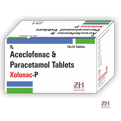एसिक्लोफेनाक 100mg और पैरासिटामोल 325mg टैबलेट सामान्य दवाएं