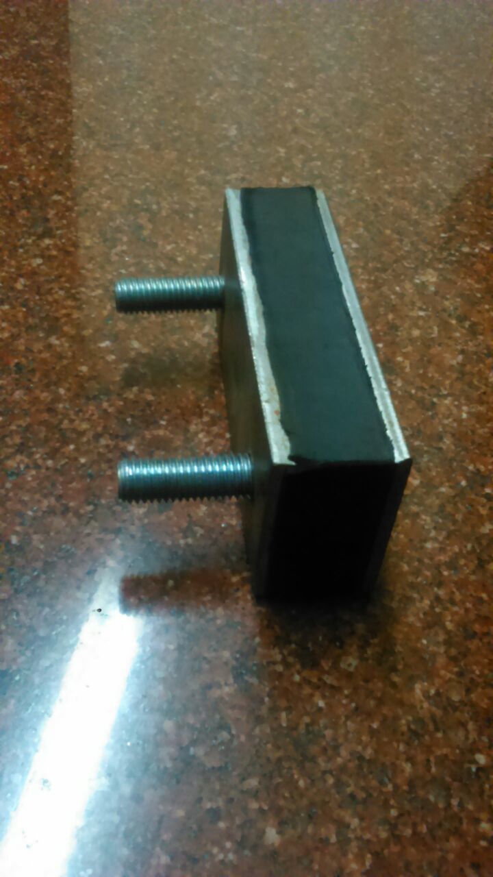Rubber Sandwich Pad - Rubber, Various Sizes And Shapes, Black | Corrosion Resistant, Durable, Maintenance-free, Excellent Vibration Isolation