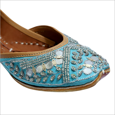 Bead And Mirror Work Jutti