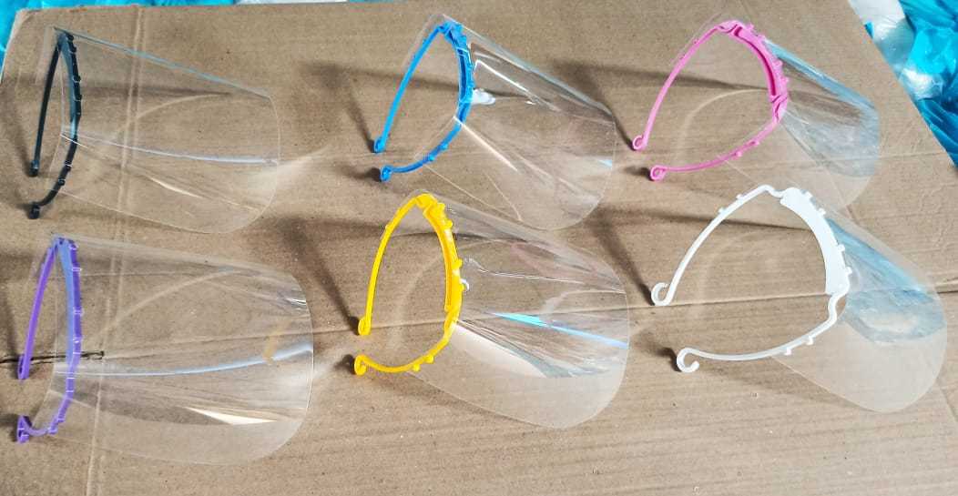 Face Shield - 180 Micron Pp | Comfortable Fit, Virus Protection, Unisex, White