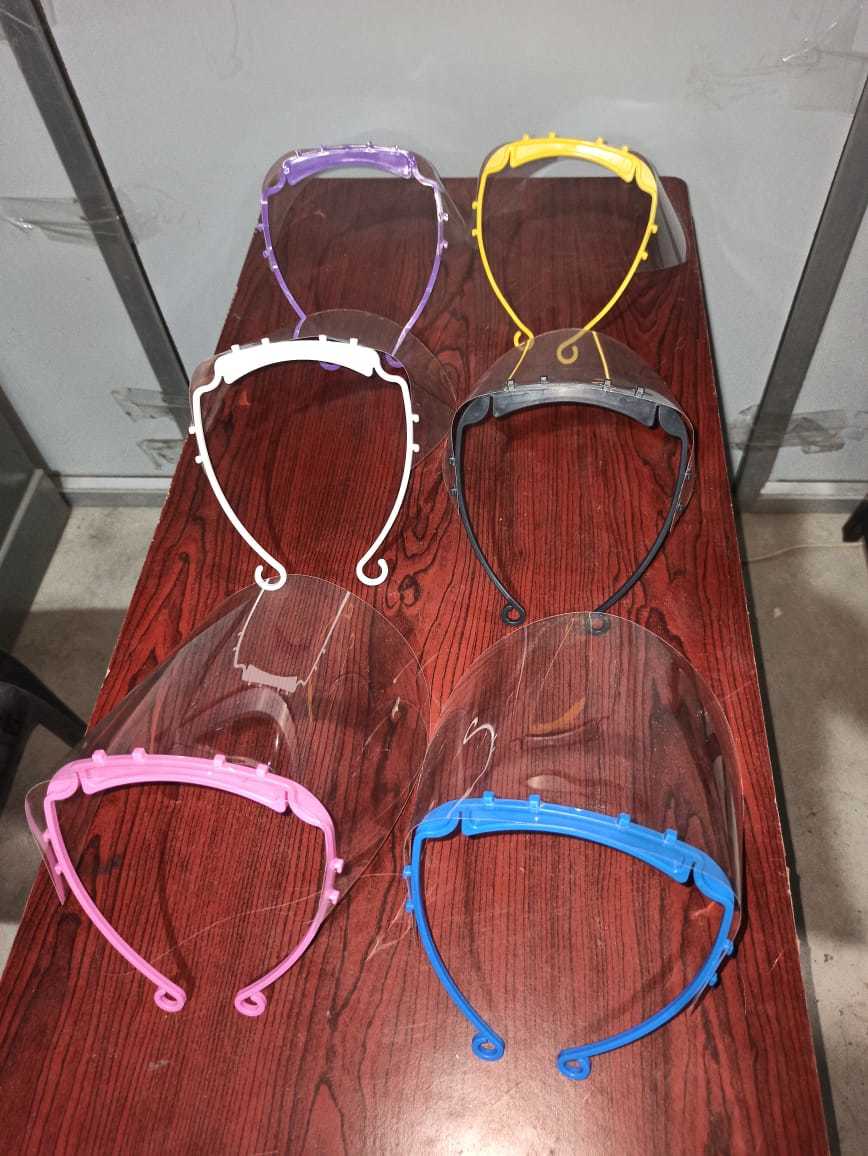 Face Shield - 180 Micron Pp | Comfortable Fit, Virus Protection, Unisex, White