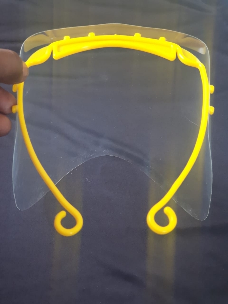 Face Shield - 180 Micron Pp | Comfortable Fit, Virus Protection, Unisex, White