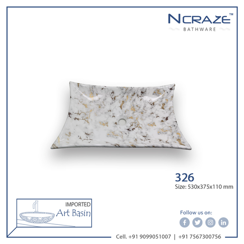 Decorative Cheapest Price White Color Wash Basin