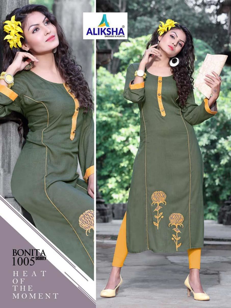 Bonita Beauty - 14 Kg Rayon Slub Kurtis, Sizes M To 3xl, Ready To Ship For All Seasons