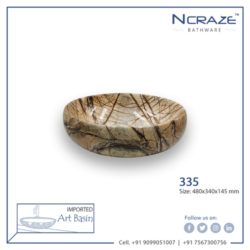 Decorative Wooden Marble Wash Basin