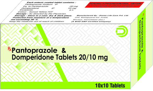 PANTOPRAZOLE & DOMPERIDONE TABLETS 20/10