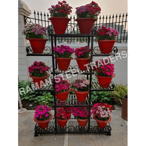 आयरन फ्लावर पॉट स्टैंड्स