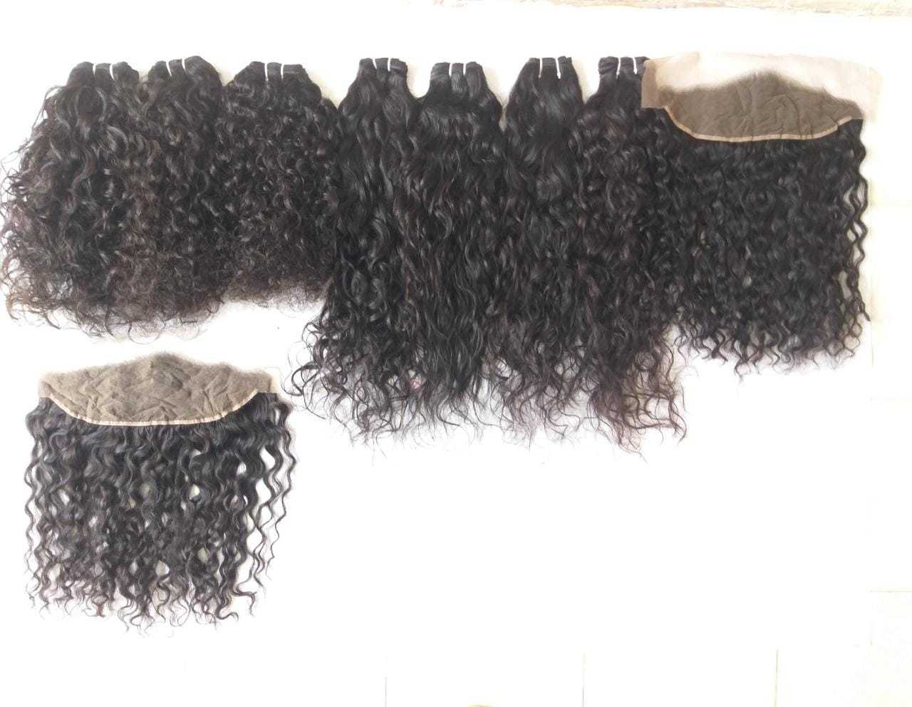 Natural Color Unprocessed Curly Hair Extensions Long Lasting