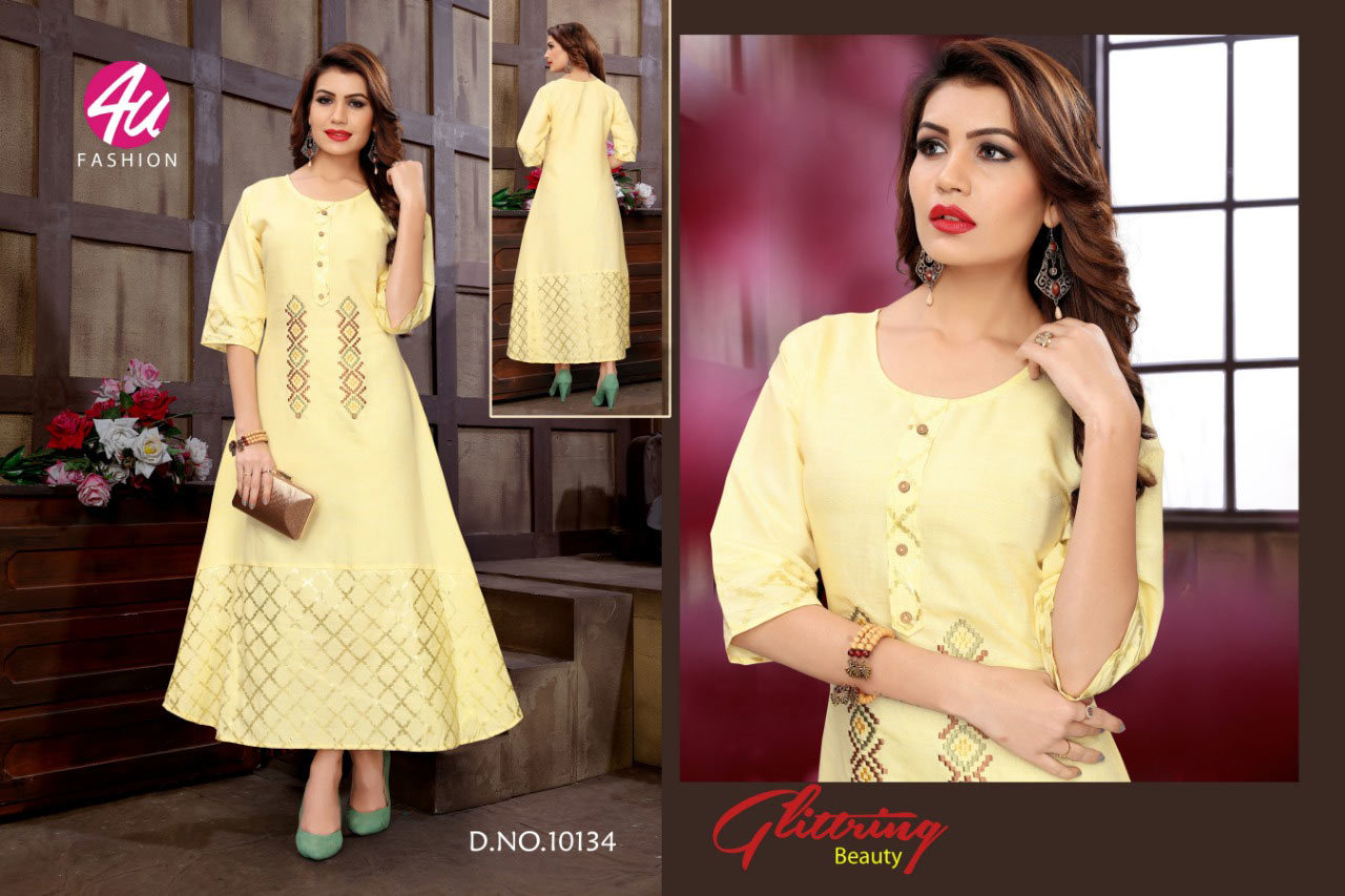 Spring Celebration 4u Fashion Rayon Embroidery Kurti For Export