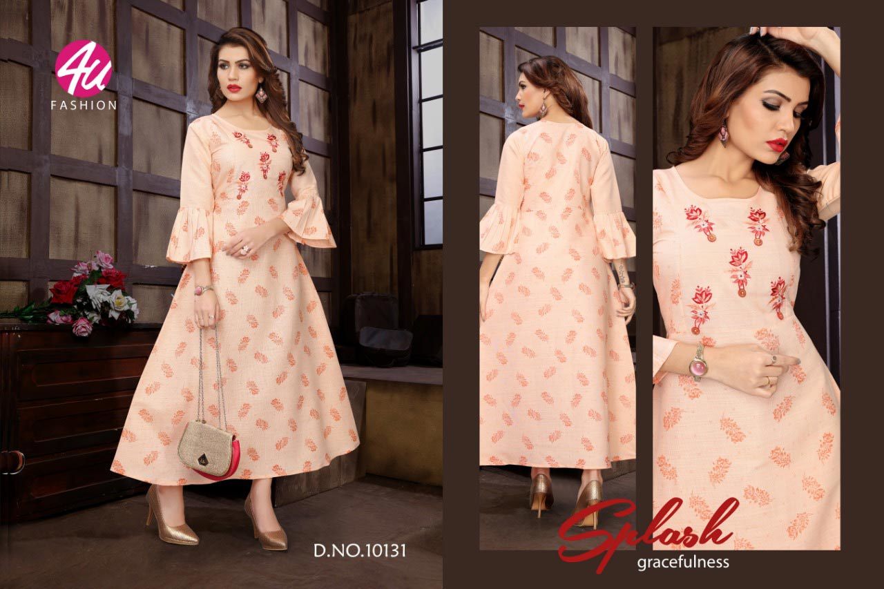 Spring Celebration 4u Fashion Rayon Embroidery Kurti For Export