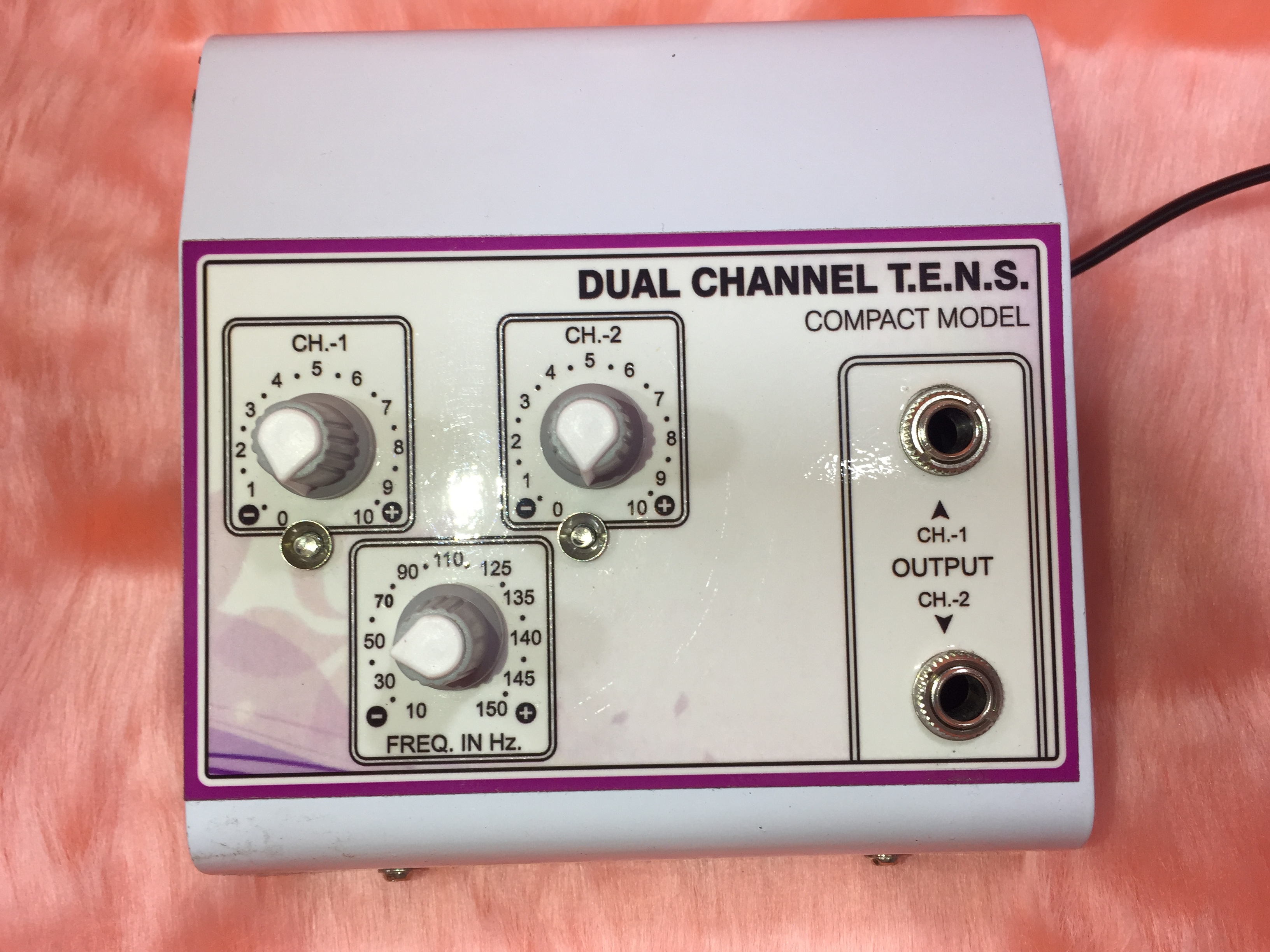Double Channel Tens Machine(compact Model) Color Code: White
