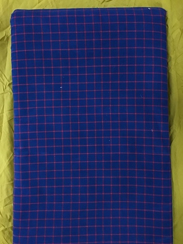 Blue Cotton Dyed Plain Fabric