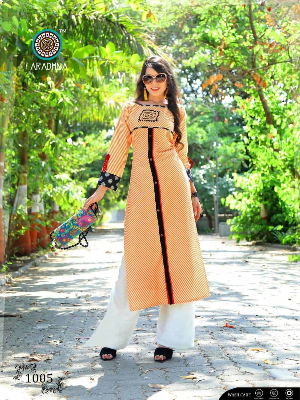 Chocolaty Aradhna Design Rayon Cotton Print Kurtis - Rayon Print With Work, Sizes M(38) To 3xl(46), Ideal For All Seasons, Ladies' Fashion