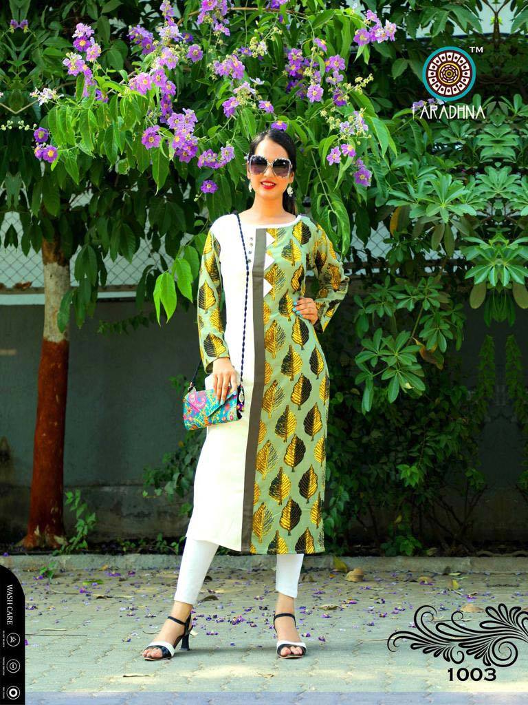 Chocolaty Vol-2 Aradhna Rayon Print Straight Kurtis - Heavy Rayon Fabric, Sizes M(38) To 3xl(46) | For Ladies, Suitable For Rainy, Spring, Summer, Winter Seasons