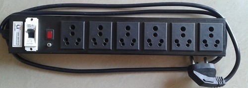 Power Distribution Unit with 6 X Indian Round Pin 5/15A
