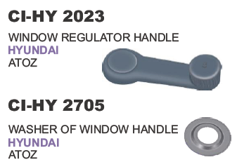 विंडो रेगुलेटर हैंडल हुंडई व्हीकल टाइप: 4 व्हीलर